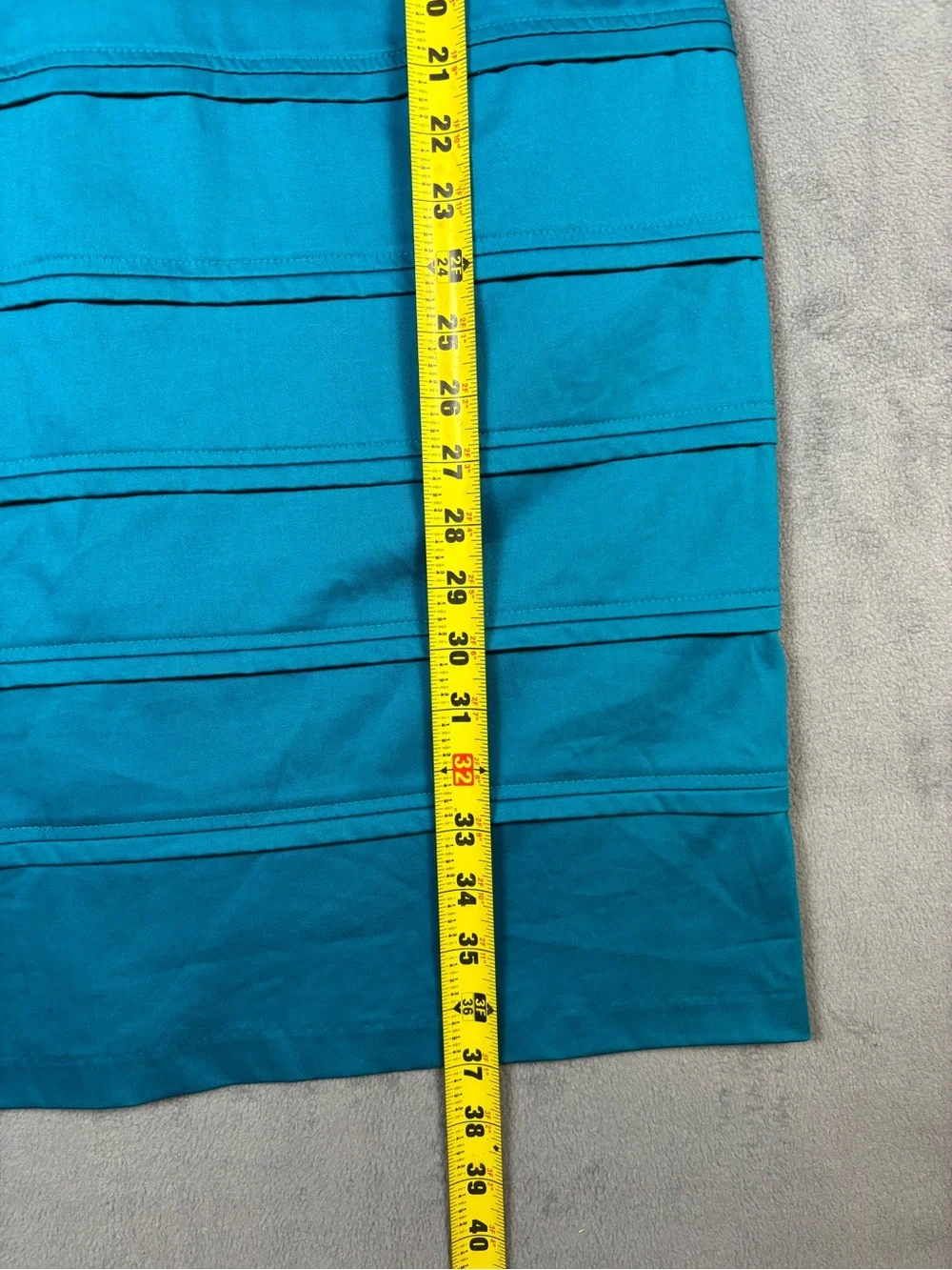 Calvin Klein NWT Teal Blue Sheath Dress 8 Pleated Banded Sleeveless‎ Cocktail